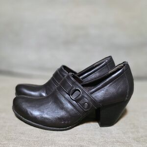 BOC Born Women's Brown Retro Heeled Shoes 9.p I m